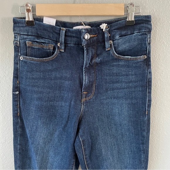 Good American Good Waist Chewed Back Pockets Jeans Indigo203 Size 6/28 NWT - Picture 3 of 12
